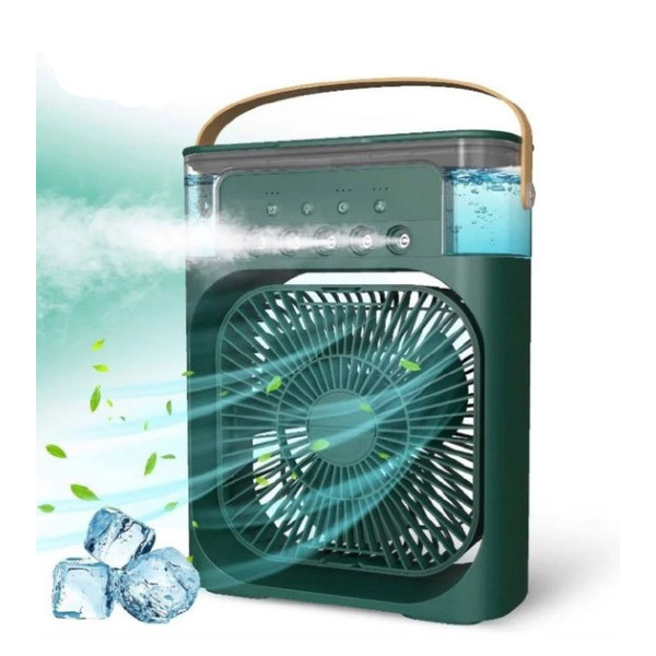 Портативный мини кондиционер Air Cooler Fan 4в1 ночник USB Увлажнитель c LED подсветкой
