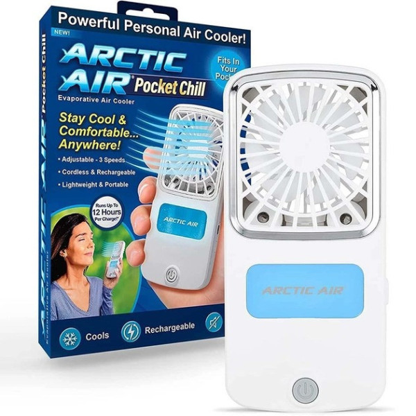 Ручной портативный мини вентилятор Arctic Air Pocket Chill