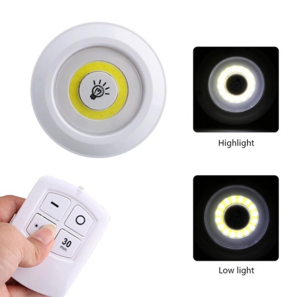 Комплект LED светильников с пультом и таймером LED light with Remote Control Set (3 светильника)