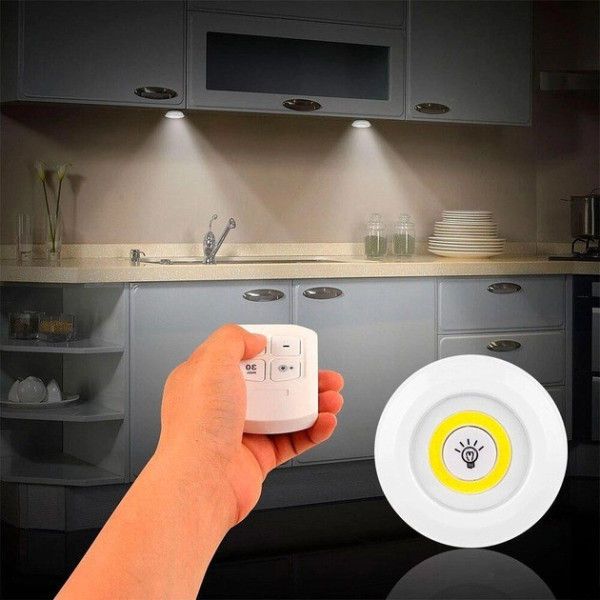 Комплект LED светильников с пультом и таймером LED light with Remote Control Set (3 светильника)