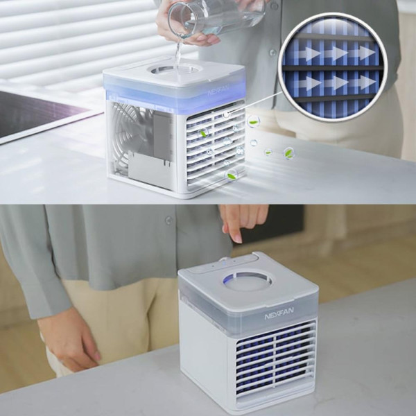 Настольный портативный мини кондиционер 3 в 1 NexFan 7LED