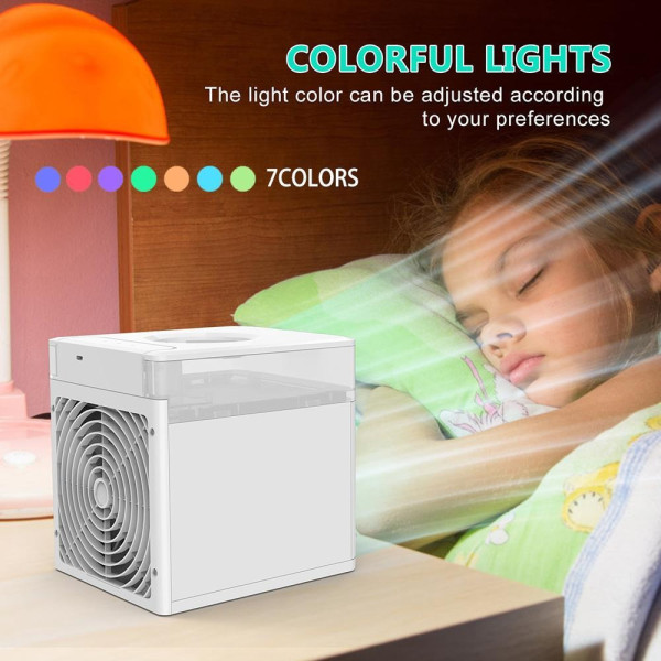 Настольный портативный мини кондиционер 3 в 1 NexFan 7LED