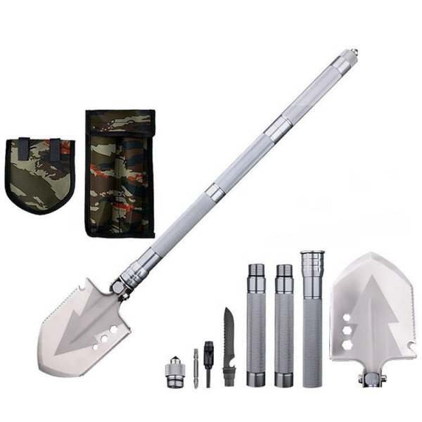 Складная лопата-мультитул 10-в-1 Multifunctional shovel ES-118 лопата с чехлом Складная