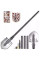 Складная лопата-мультитул 10-в-1 Multifunctional shovel ES-118 лопата с чехлом Складная