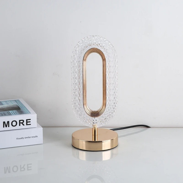 Настольная лампа три вида свечения с кристаллами и бриллиантами Creatice Table Lamp 16
