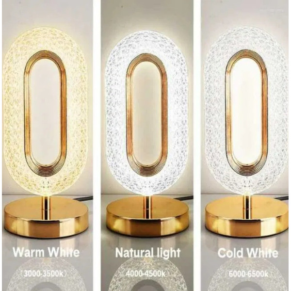 Настольная лампа три вида свечения с кристаллами и бриллиантами Creatice Table Lamp 16