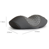 Ортопедическая массажная подушка для шеи PILLOW LY-344 компактная Grey