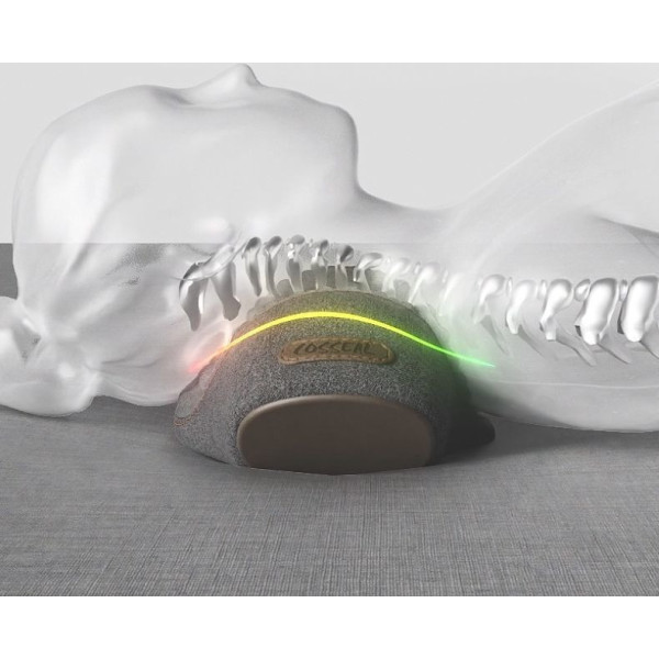 Ортопедическая массажная подушка для шеи PILLOW LY-344 компактная Grey