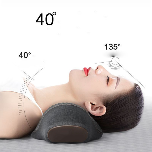 Ортопедическая массажная подушка для шеи PILLOW LY-344 компактная Grey