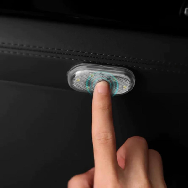 Светильник аккумуляторный RGB 2 штуки для салона авто, автономное освещение подвесная магнит лампа ночник