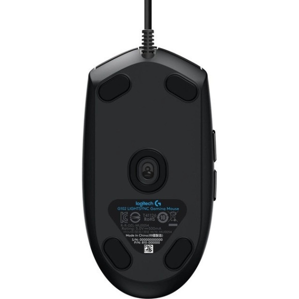 Мышь проводная игровая G102 Lightsync Black для ПК