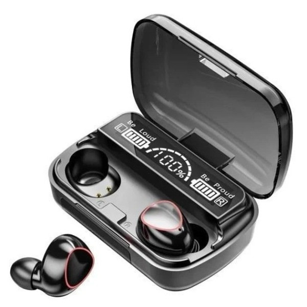 Беспроводные TWS наушники Bluetooth 5.1 True Wireless M10. Кейс повербанк с LED дисплеем