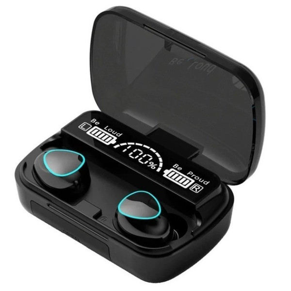Беспроводные TWS наушники Bluetooth 5.1 True Wireless M10. Кейс повербанк с LED дисплеем