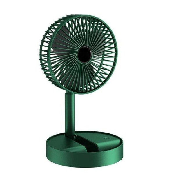 Мини вентилятор Folding Fan маленький с USB зеленый/белый