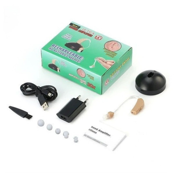 Электронный аккумуляторный усилитель звука, слуховой аппарат Ultra Sound Amplifier