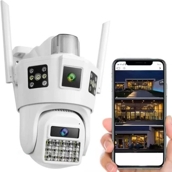 Уличная поворотная IP-камера поворотная 4G камера 12Мп с датчиком движения