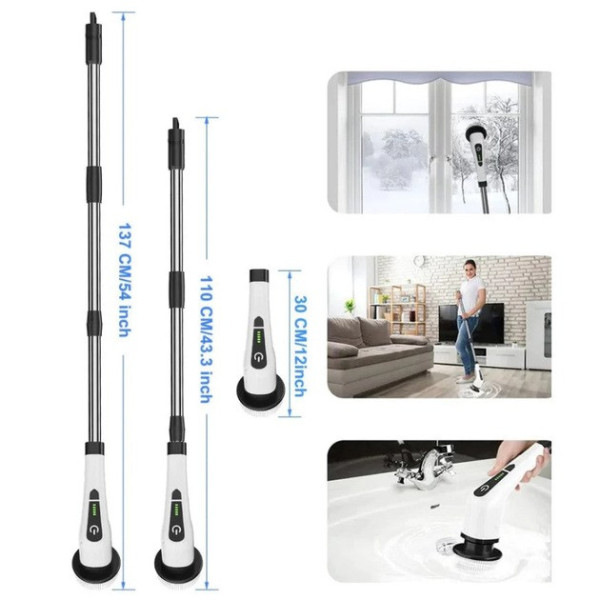 Электрическая щетка для уборки Cleaning Brush 7в1, беспроводная многофункциональная