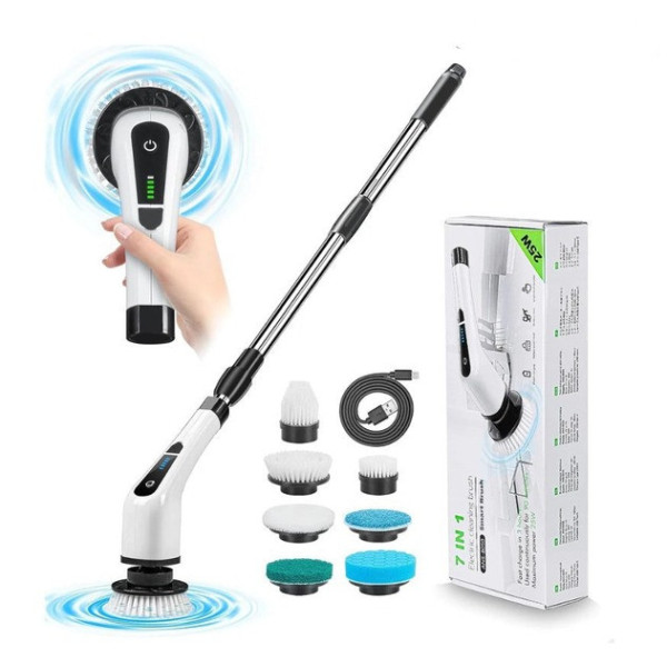 Электрическая щетка для уборки Cleaning Brush 7в1, беспроводная многофункциональная