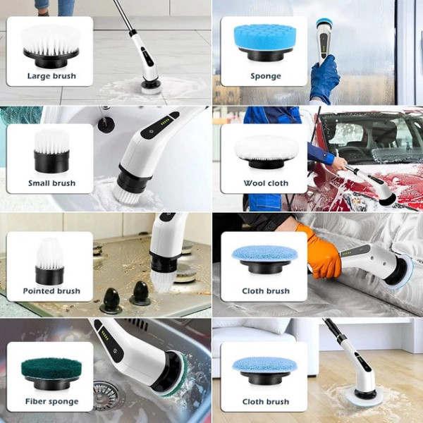 Электрическая щетка для уборки Cleaning Brush 7в1, беспроводная многофункциональная