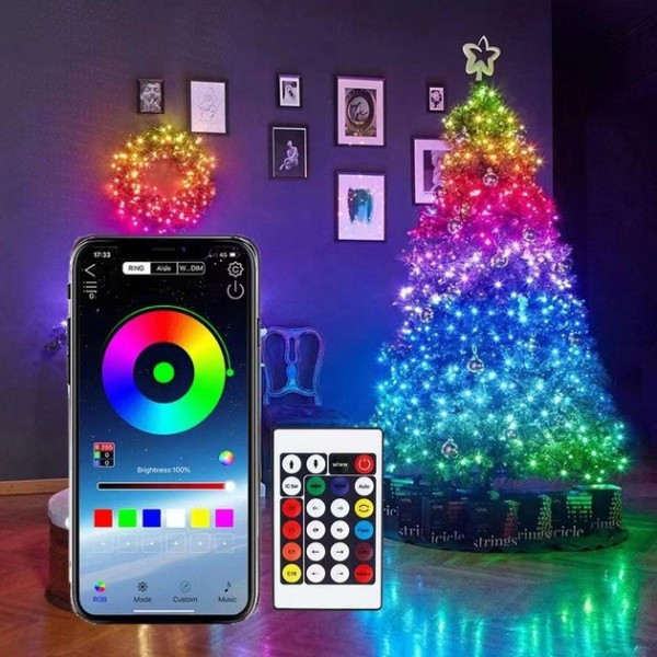 Светодиодная лента с пультом 10м RGB водонепроницаемая