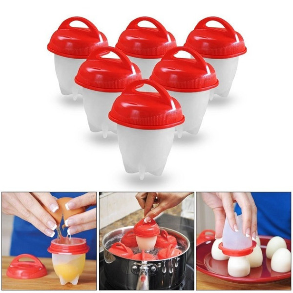 Формы для варки яиц без скорлупы Cиликоновые Silicone Egg Boil