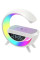 Лампа ночник  Light Sound Machine 5 в 1 с беспроводной зарядкой 15W, будильником и Bluetooth колонкой