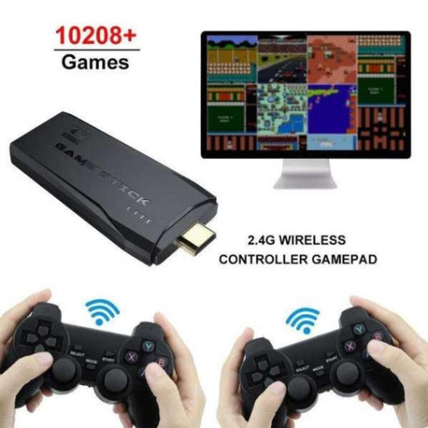 Портативная игровая консоль Stick HDMI / Ретроконсоль с беспроводным контроллером 2.4G