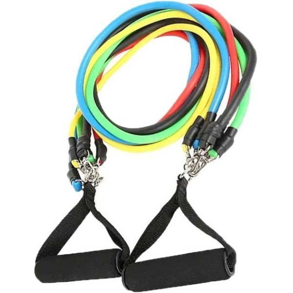 Эспандр Treaning Pro для атлетических упражнений / 5 жгутов Power Bands