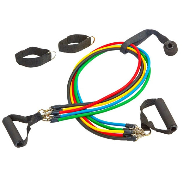 Эспандр Treaning Pro для атлетических упражнений / 5 жгутов Power Bands