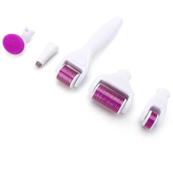 Набор мезороллеров 5в1 для лица и тела Derma Roller Set с титановыми микроиглами