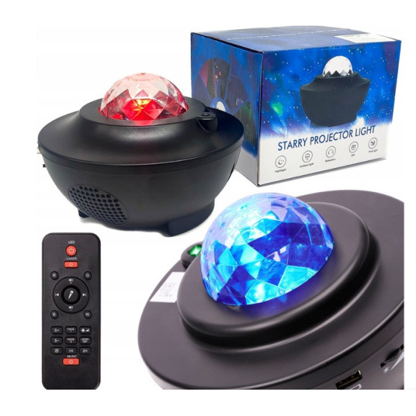 Лазерный ночник-проектор звездного неба Astronaut 2 Projector Lamp White