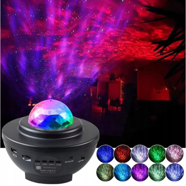 Лазерный ночник-проектор звездного неба Astronaut 2 Projector Lamp White