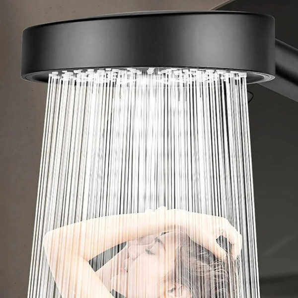 Лейка для душа + держатель и шланг Shower set / Насадка для душа для ванной комнаты Shower set Черный
