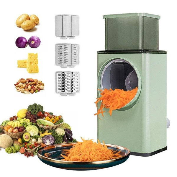 Овощерезка мультислайсер барабанная 3в1 Vegetable Cutter ручная