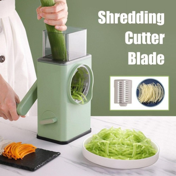 Овощерезка мультислайсер барабанная 3в1 Vegetable Cutter ручная