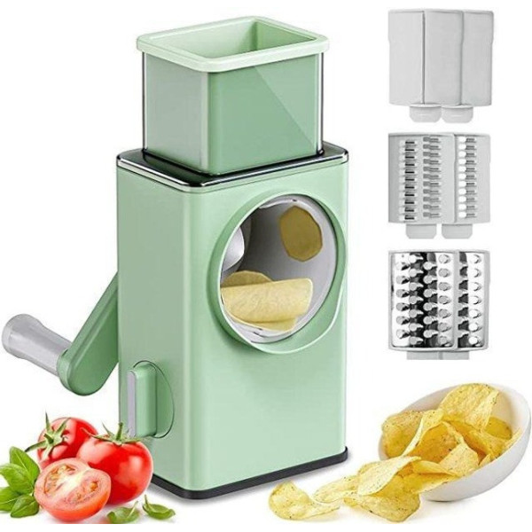 Овощерезка мультислайсер барабанная 3в1 Vegetable Cutter ручная