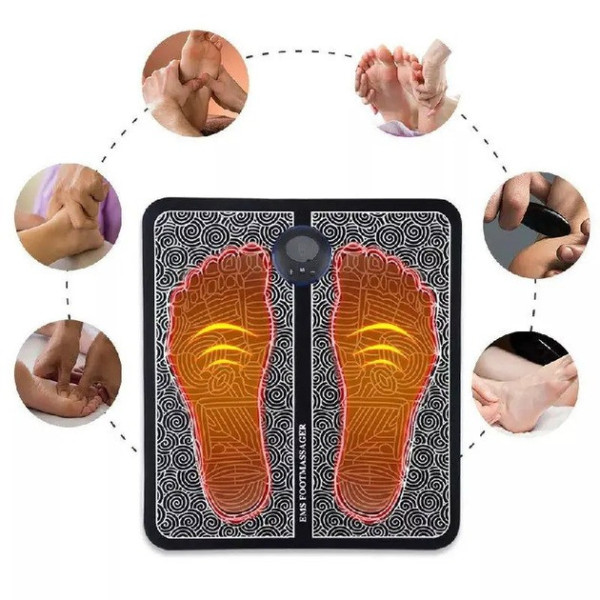 Массажер для ног /  Вибрационный коврик для ступней EMS FOOT MASSAGER