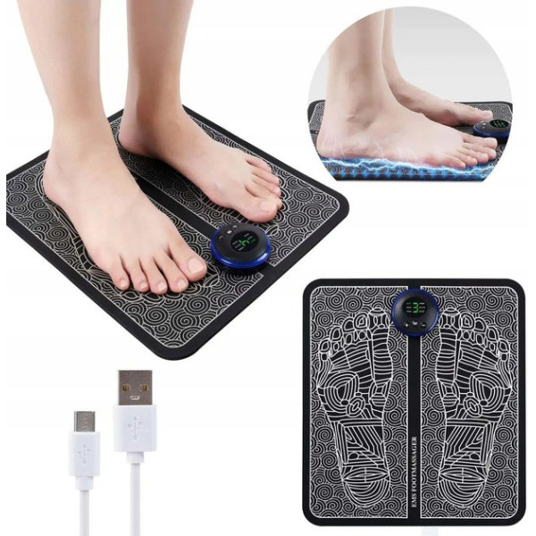 Массажер для ног /  Вибрационный коврик для ступней EMS FOOT MASSAGER