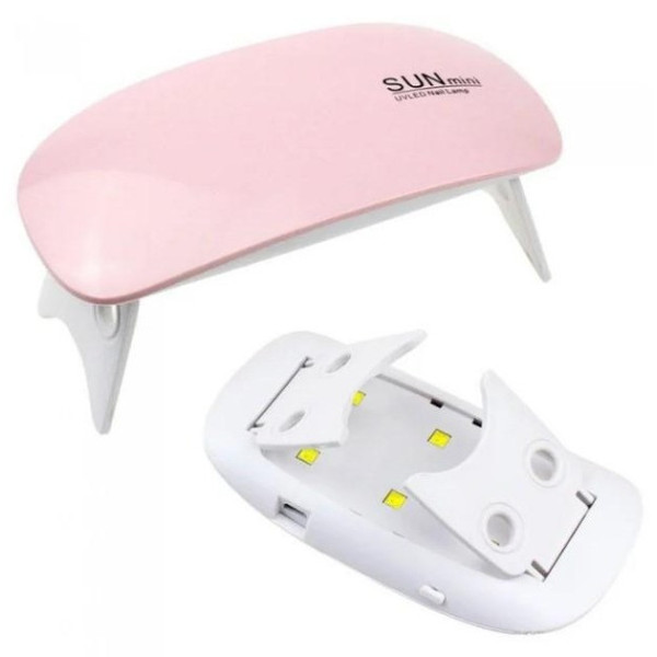 Мини лампа длч сушки ногтей и маникюра, лампа сушилка для гель-лака UV LED SUN