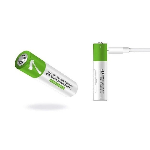 Батарейки AAA Smartools USB Type-C 1.5V 750mWh комплект 2 штуки