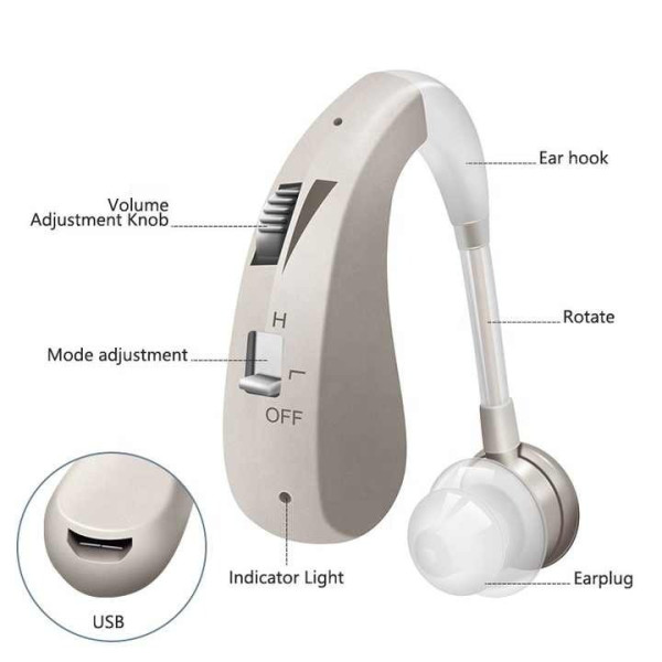 Усилитель слуха цифровой слуховой аппарат на USB Tecnologia Audifono Gold