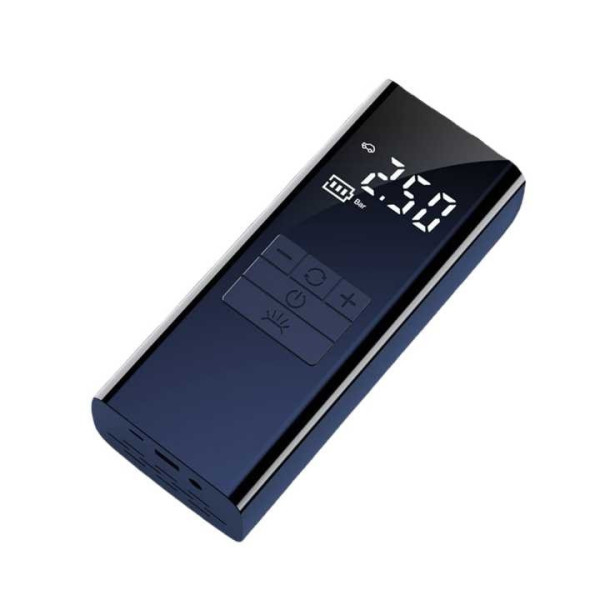 Автокомпрессор портативный от USB с LED дисплеем аккумуляторный 6000mAh
