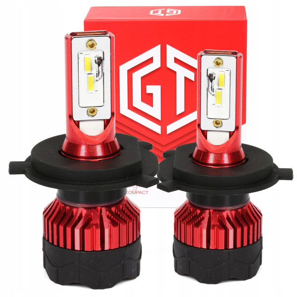 Комплект LED ламп H4 GT K5 10000лм 80Вт ближний и дальний свет 12В 24В