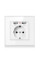 Розетка WH034W SIXWGH с двумя USB портами и заземлением