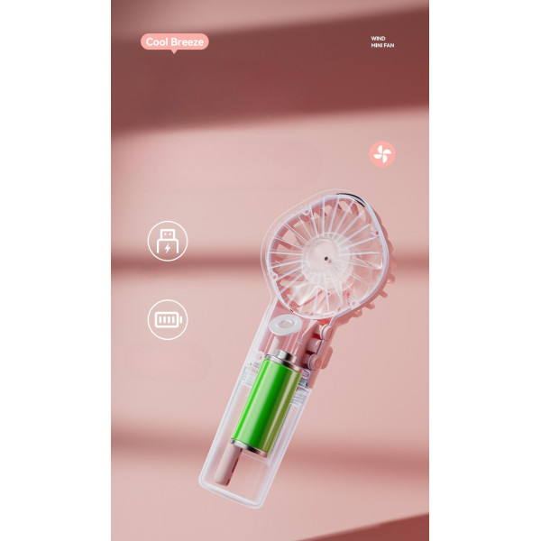 Вентилятор Handy Fan LY-598 портативный с распылением воды аккумуляторный