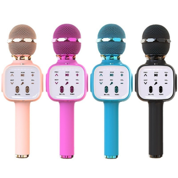 Микрофон караоке беспроводной Wepai Bluetooth Q8 для детей 4 цвета