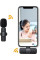 Петличный микрофон беспроводной K8 с адаптером Lightning-Type-C Черный