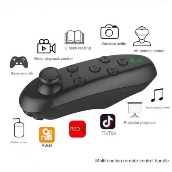 Геймпад Bluetooth беспроводной пульт джойстик для Android/iOS VR 3D Черный