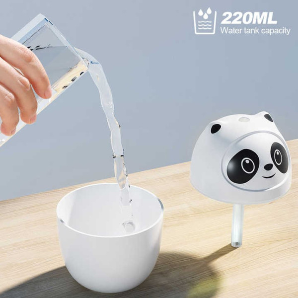 Ультразвуковой увлажнитель воздуха Panda Mist XS-168 детский LED подсветка Белый