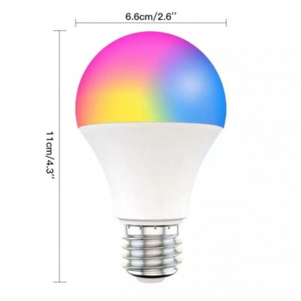 Лампочка умная Tuya E27 LED Bluetooth RGB Color & White